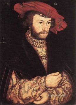 company of captain reinier reael known as themeagre company Painting - Portrait Of A Young Man Renaissance Lucas Cranach the Elder